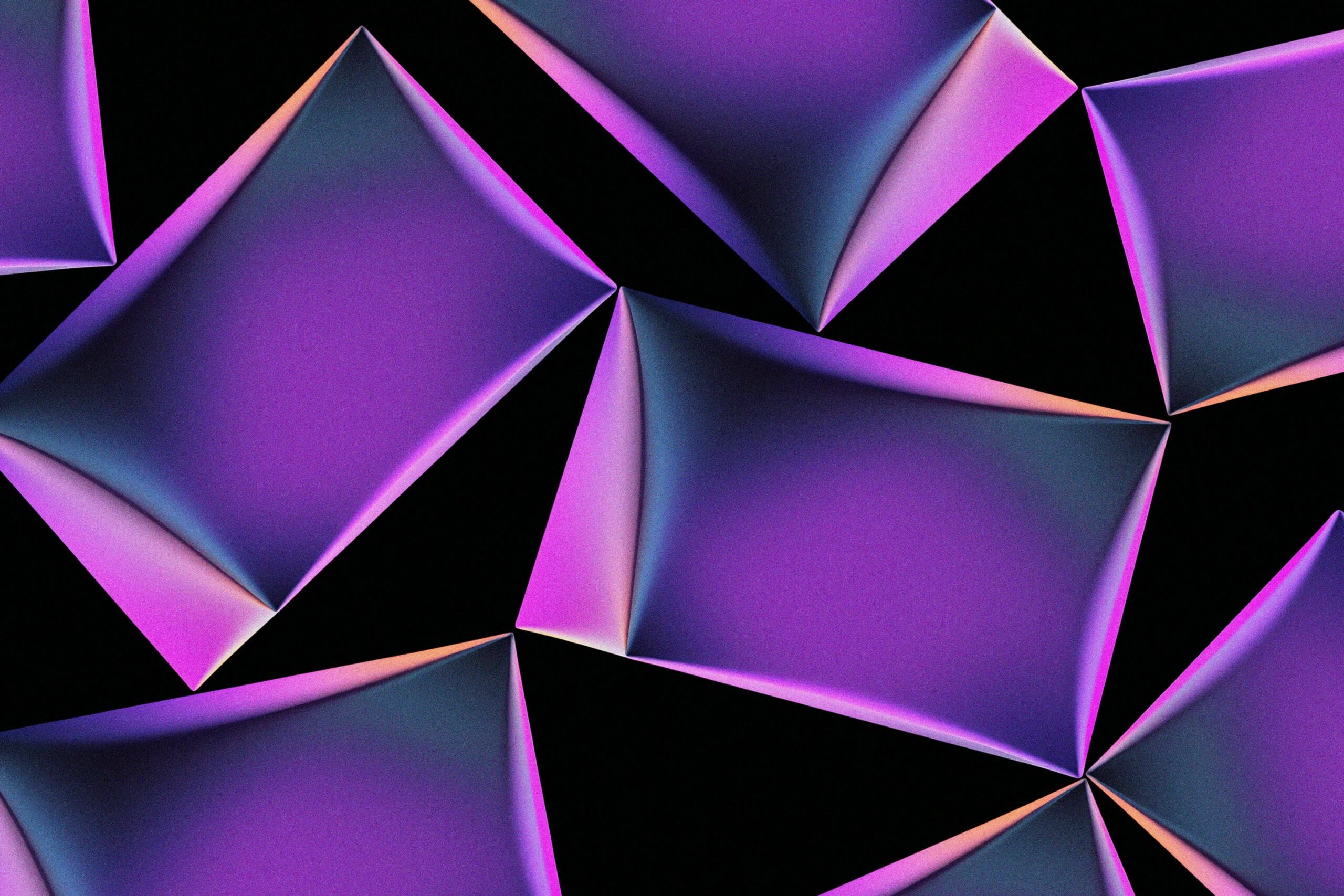 Abstract faceted purple geometric panels, HG Mind Works autism assessment resources and FAQs