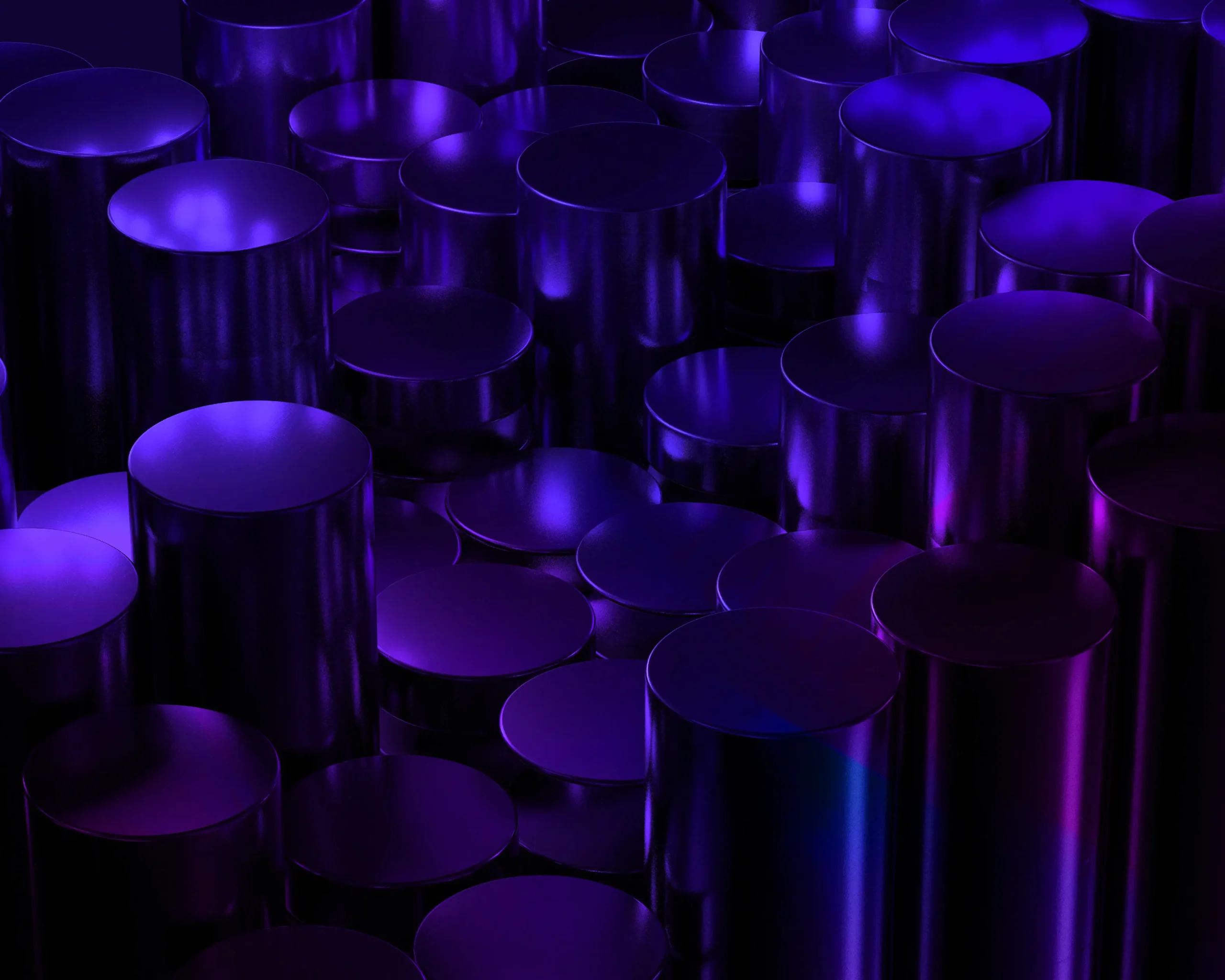 Abstract cluster of dark purple cylindrical forms, HG Mind Works pre-assessment guide for families
